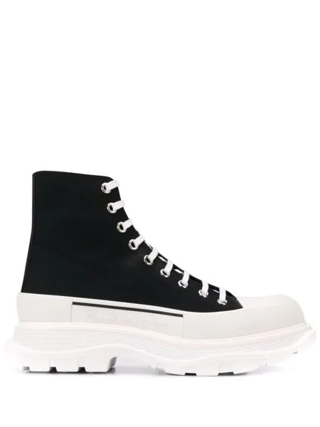 Alexander McQueen высокие кеды Tread Slick, черный