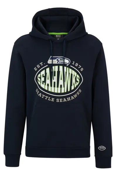 Толстовка Boss X Nfl Cotton-blend With Collaborative Branding, Seahawks