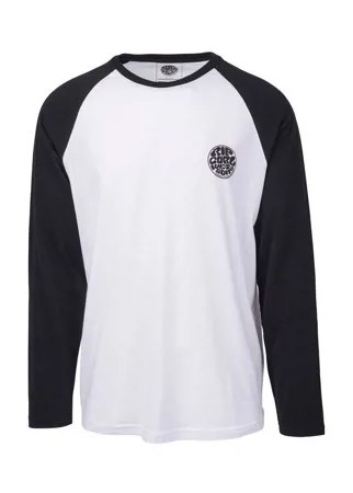 Лонгслив RIP CURL Original Raglan Ls Tee Black/White