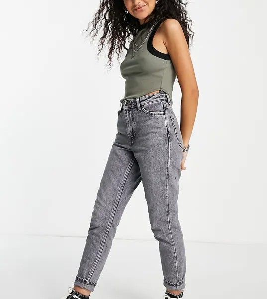 Серые джинсы в винтажном стиле из органического хлопка Topshop Petite-Серый