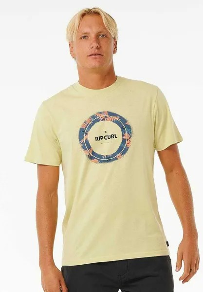 Футболка с принтом FILL ME UP Rip Curl, цвет vintage yellow