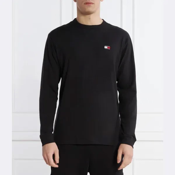 Лонгслив tjm reg стандартной посадки Tommy Hilfiger, черный