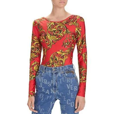 Женское красное приталенное боди Versace Jeans Couture Cheeky Top 2 BHFO 8321