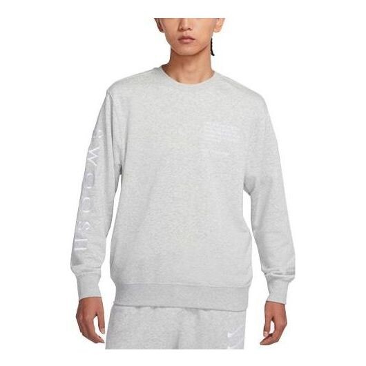 Свитер swoosh athleisure casual sports sweatshirt Nike, серый