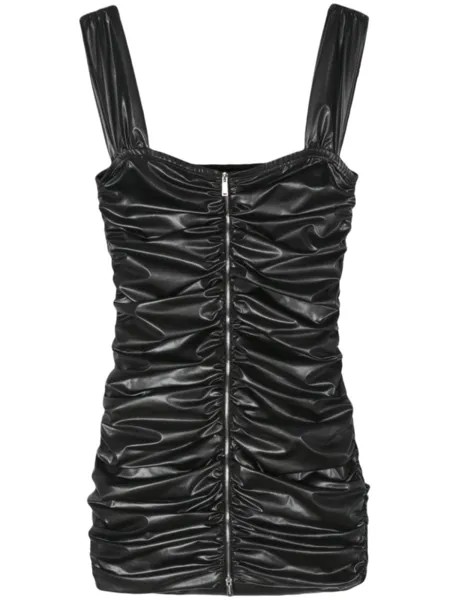 Dsquared2 драпированное платье мини, черный
