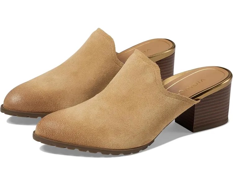 Туфли VIONIC Claremont Mules, цвет Camel Suede