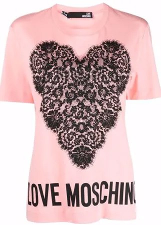 Love Moschino футболка с графичным принтом