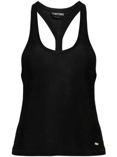 TOM FORD топ в рубчик, черный