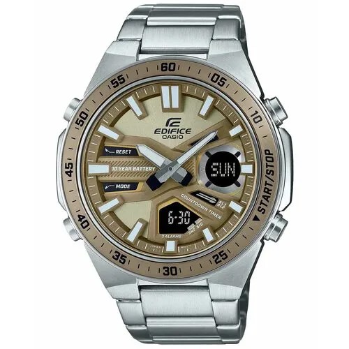 Наручные часы CASIO EFV-C110D-5ADF, бежевый, серебряный