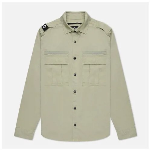 Мужская рубашка MA.Strum Full Placket Overshirt зелёный, Размер M