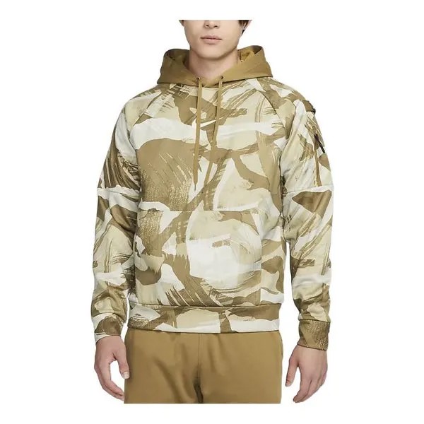 Толстовка Nike Camouflage Hoodie 'Beige Brwon', бежевый