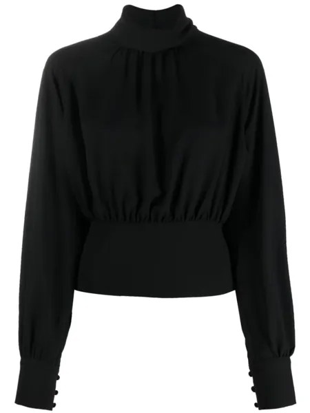 Filippa K блузка с широкими рукавами, черный