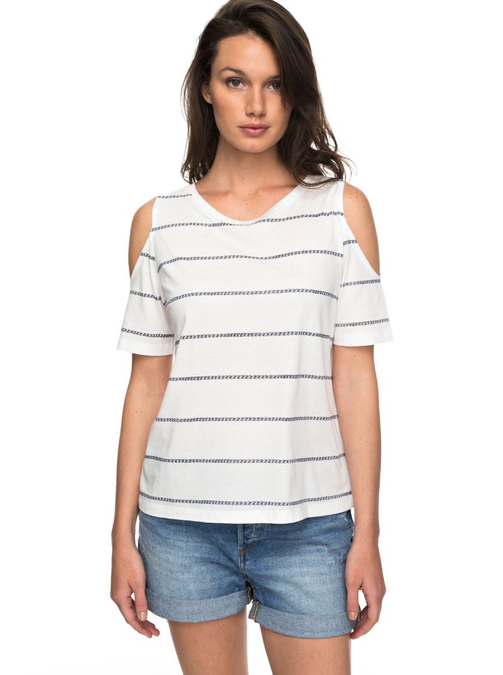 Блузка женская ROXY Uptownsun J Marshmallow Boat Stripe