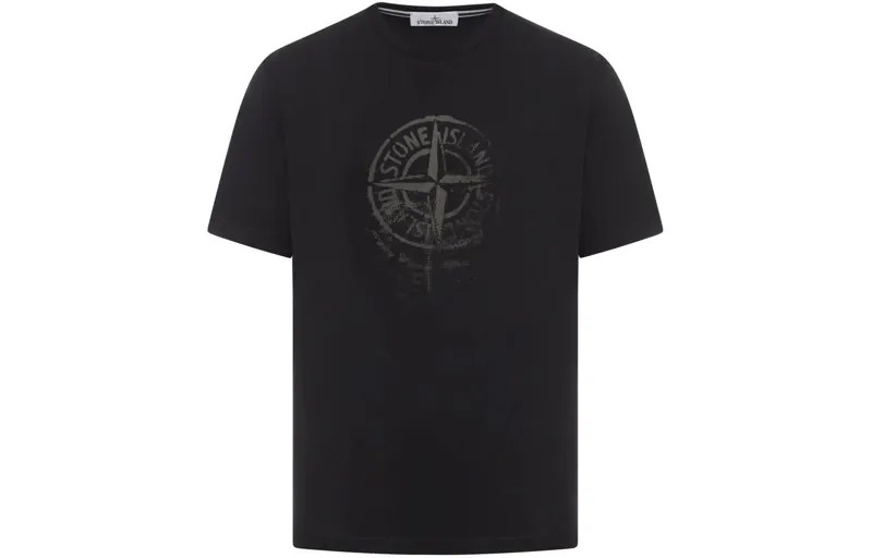 STONE ISLAND Футболка унисекс, цвет Black