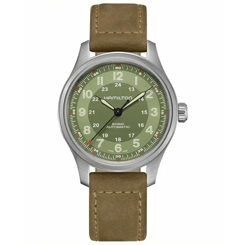 Наручные часы Hamilton, коричневый, зеленый