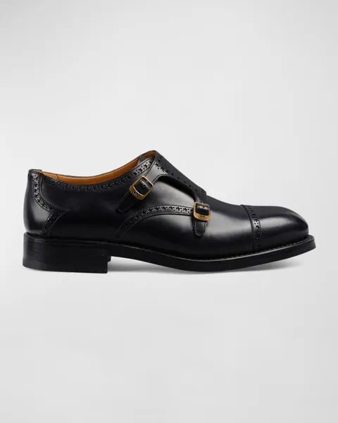 Мужские лоферы Rooster с двумя ремешками Monk Strap Gucci