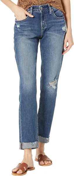 Джинсы Silver Jeans Co. Boyfriend Mid-Rise Slim Leg Jeans L27170EPX329, индиго