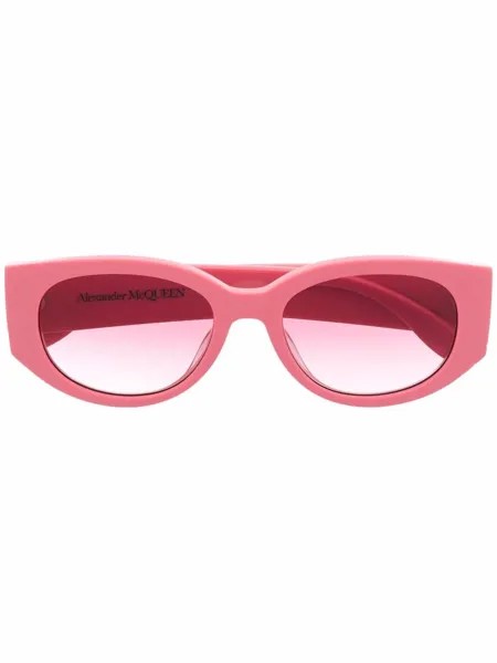 Alexander McQueen Eyewear солнцезащитные очки Graffiti с логотипом