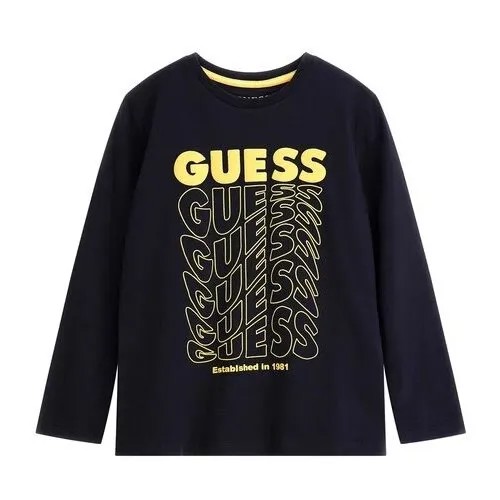 Лонгслив GUESS, размер 12, синий