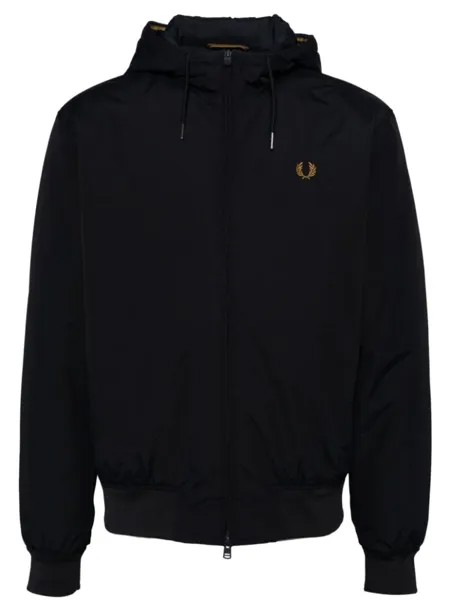 Fred Perry куртка на молнии с вышитым логотипом, синий