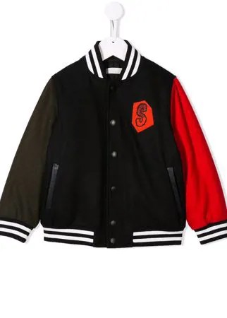 Stella McCartney Kids куртка-бомбер с надписью
