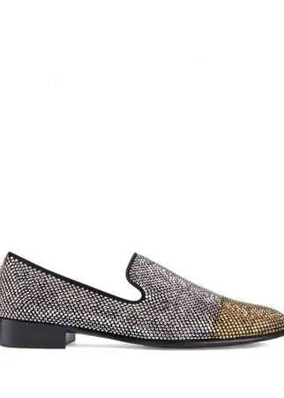 Giuseppe Zanotti лоферы Lewis с кристаллами