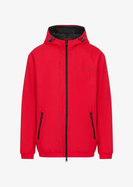 Бомбер из переработанной технической ткани Armani Exchange, красный
