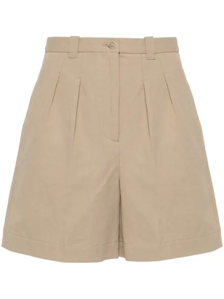 A.P.C. поплиновые шорты, нейтральный цвет
