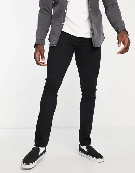 Черные джинсы скинни AllSaints Cigarette
