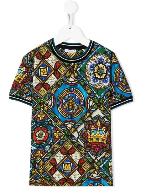 Dolce & Gabbana Kids футболка с принтом