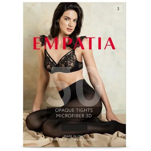 Колготки EMPATIA, 50 den, размер 2, черный