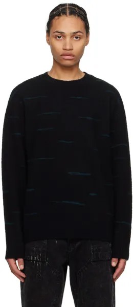 Черный свитер с узором Juun.J