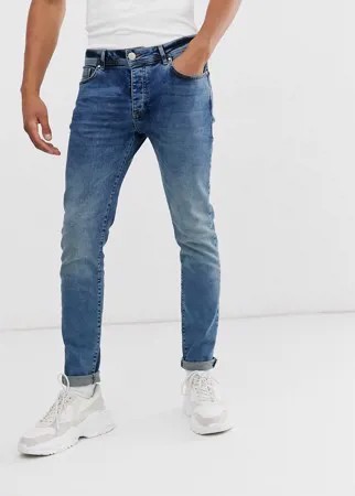 Выбеленные синие узкие джинсы Good For Nothing-Синий