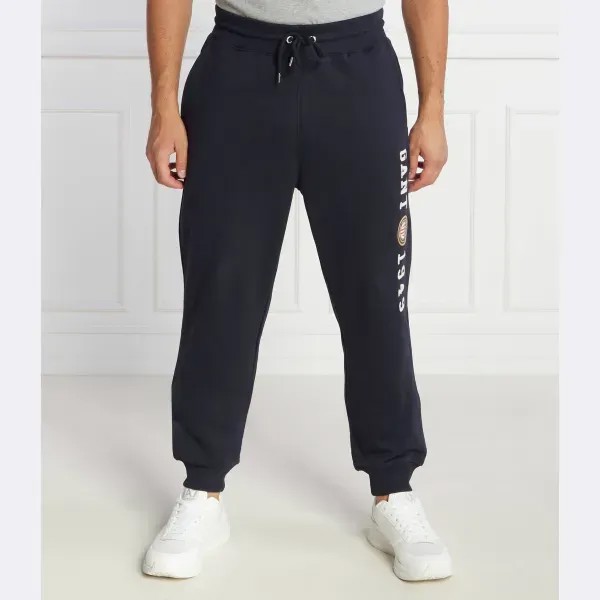Спортивные брюки классического кроя с гербом Gant, синий