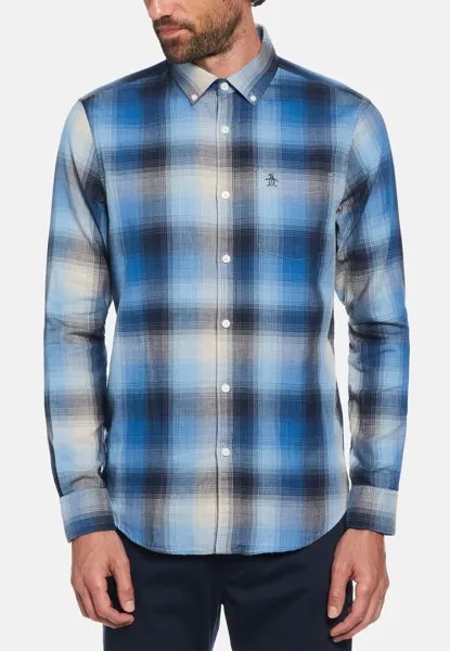 Рубашка DOUBLE WEAVE PLAID Original Penguin, цвет azure blue