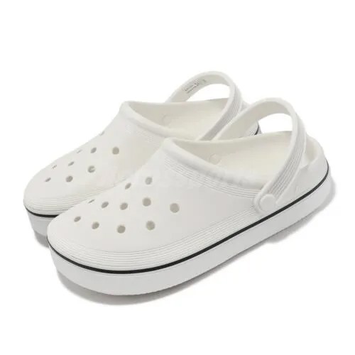 Crocs Off Court Clog White Мужские повседневные сандалии унисекс без шнуровки 208371-100