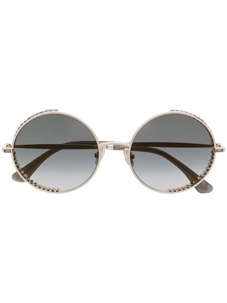 Jimmy Choo Eyewear солнцезащитные очки Goldys в круглой оправе