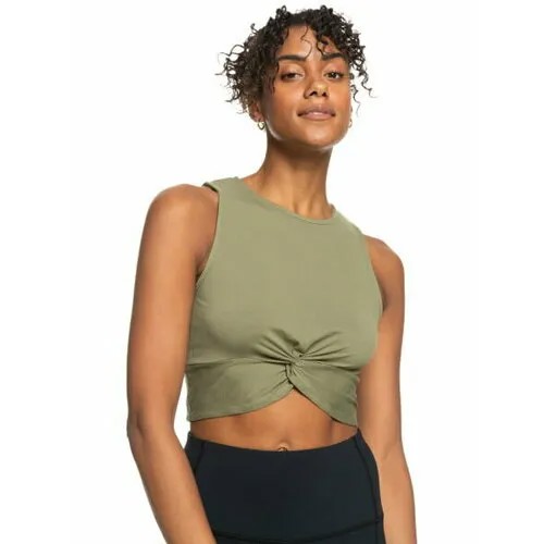 Майка Roxy, размер XL, зеленый