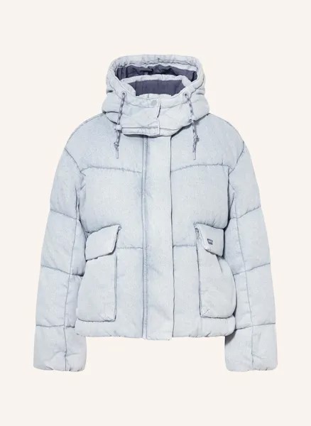 Пуховик Western Bubble Shorty со съемным капюшоном Levi'S, голубой