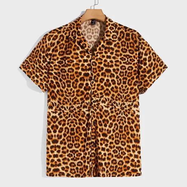 Для мужчины Рубашка с леопардовым принтом