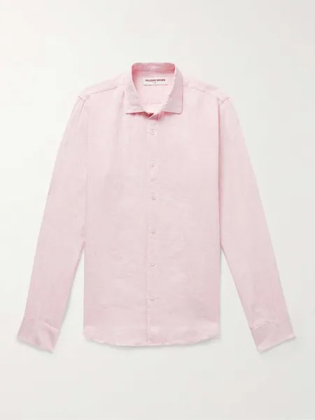 Льняная рубашка Джайлза ORLEBAR BROWN, розовый