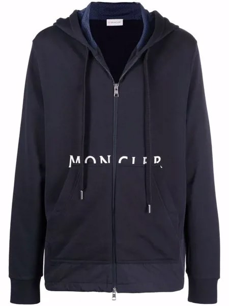 Moncler худи на молнии с логотипом