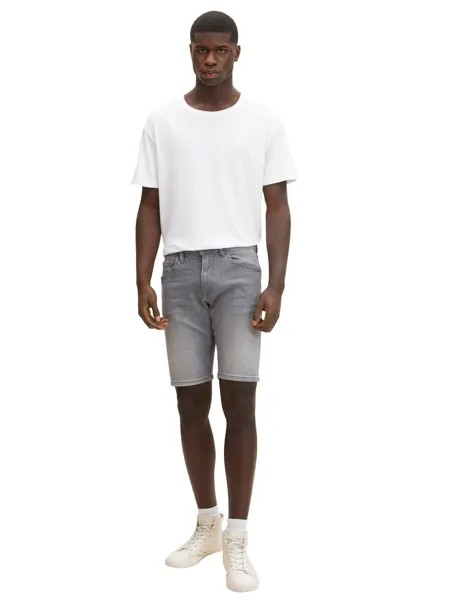 Тканевые шорты TOM TAILOR Denim REGULAR DENIM regular/straight, серый