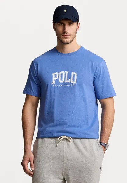 Футболка с принтом SHORT SLEEVE Polo Ralph Lauren Big & Tall, цвет new england blue