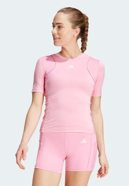Спортивная футболка adidas Performance, блаженно-розовый/ярко-розовый