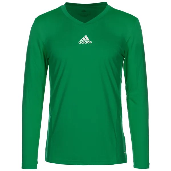 Лонгслив adidas Performance Team Base, зеленый