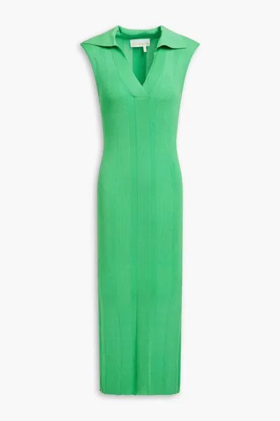 Платье миди в рубчик Remain Birger Christensen, зеленый