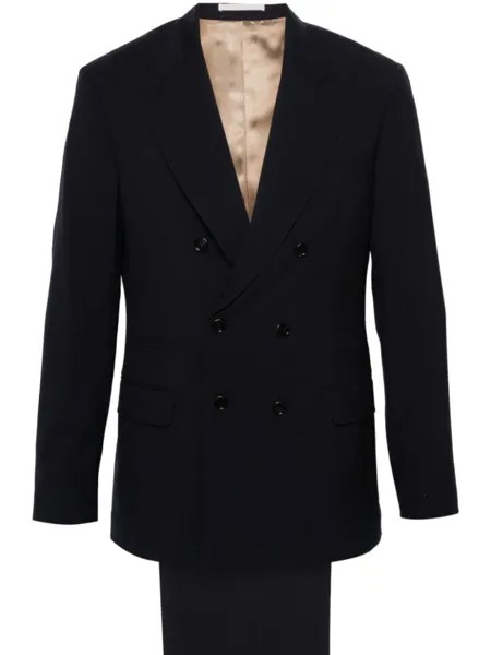 Brunello Cucinelli костюм с двубортным пиджаком, синий