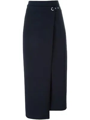 ALEXANDER WANG Женская темно-синяя регулируемая вечерняя юбка с запахом во всю длину без подкладки 4
