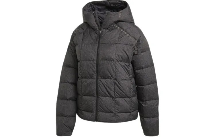 Пуховик женский черный Adidas